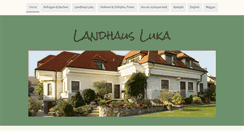 Desktop Screenshot of landhaus-luka.at